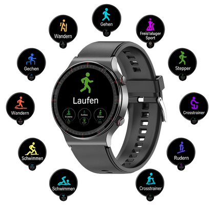 Orologio Smart EKG Professionale - Monitoraggio della Frequenza Cardiaca, SpO₂ e Pressione Sanguigna TIAMUSE Gadgets