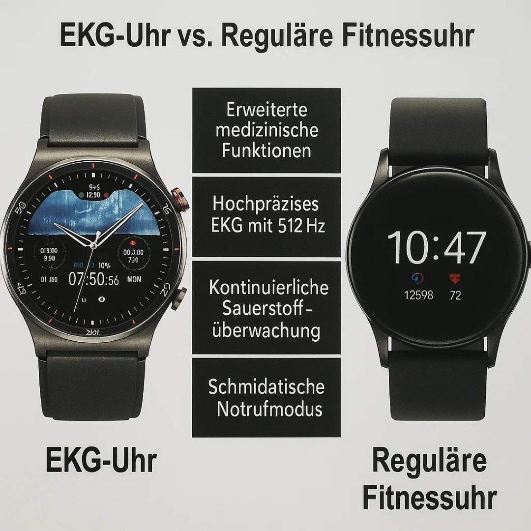 Orologio Smart EKG Professionale - Monitoraggio della Frequenza Cardiaca, SpO₂ e Pressione Sanguigna TIAMUSE Gadgets