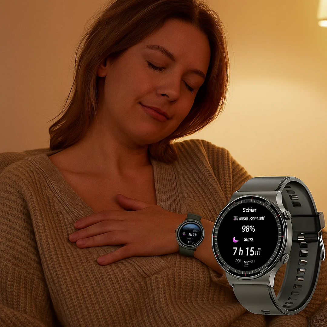 Orologio Smart EKG Professionale - Monitoraggio della Frequenza Cardiaca, SpO₂ e Pressione Sanguigna TIAMUSE Gadgets