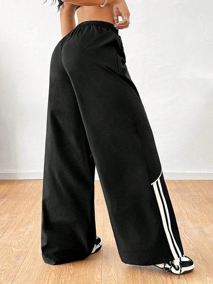 Pantaloni Donna Streetwear | Larghi Casual in Nero o Khaki TIAMUSE Pants