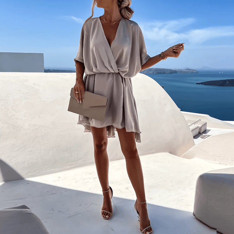 Paola Vestito Estivo Elegante 2025 | Abito Mini Fluttuante per Tutti i Giorni & Occasioni Speciali TIAMUSE Vestito