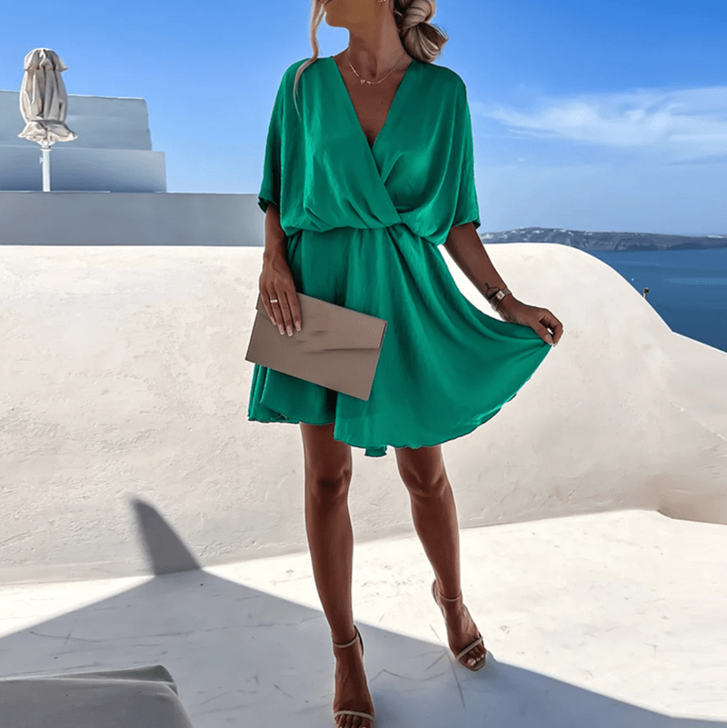 Paola Vestito Estivo Elegante 2025 | Abito Mini Fluttuante per Tutti i Giorni & Occasioni Speciali TIAMUSE Vestito