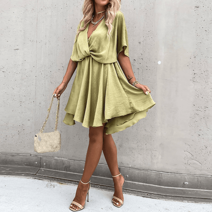 Paola Vestito Estivo Elegante 2025 | Abito Mini Fluttuante per Tutti i Giorni & Occasioni Speciali TIAMUSE Vestito