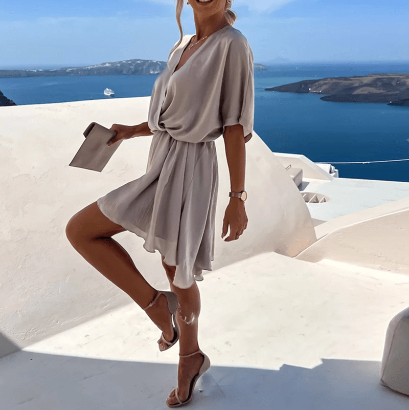 Paola Vestito Estivo Elegante 2025 | Abito Mini Fluttuante per Tutti i Giorni & Occasioni Speciali TIAMUSE Vestito