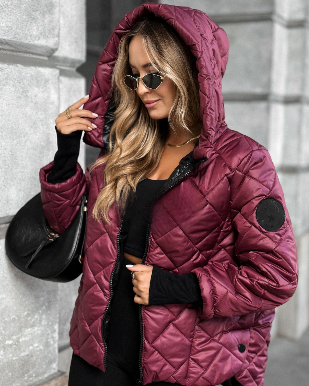 Piumino Corto Donna con Cappuccio | Giacca Calda e alla Moda per l’Inverno TIAMUSE Outwear