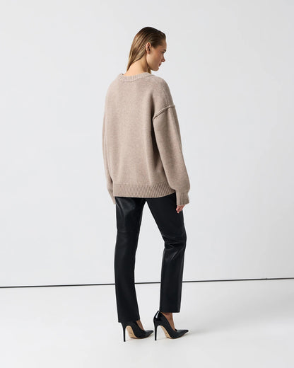 Pullover Donna Oversize | Maglione Caldo Collo Rotondo per la Stagione Fredda TIAMUSE Sweater