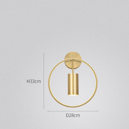 Lampada da Parete LED Oro Rotonda – Luce da Parete Minimalista per Ambienti | Antarus