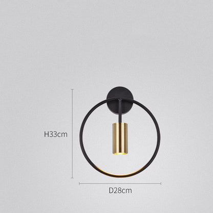 Lampada da Parete LED Oro Rotonda – Luce da Parete Minimalista per Ambienti | Antarus