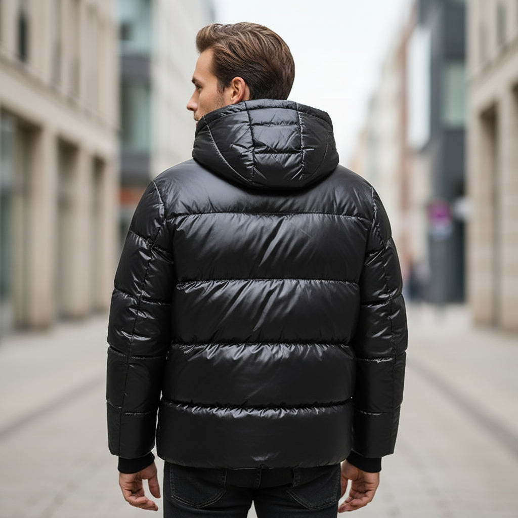 Giacca imbottita da uomo | Cappuccio, funzionale, senza tempo