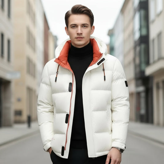 Giacca imbottita da uomo | Stile classico, con cappuccio