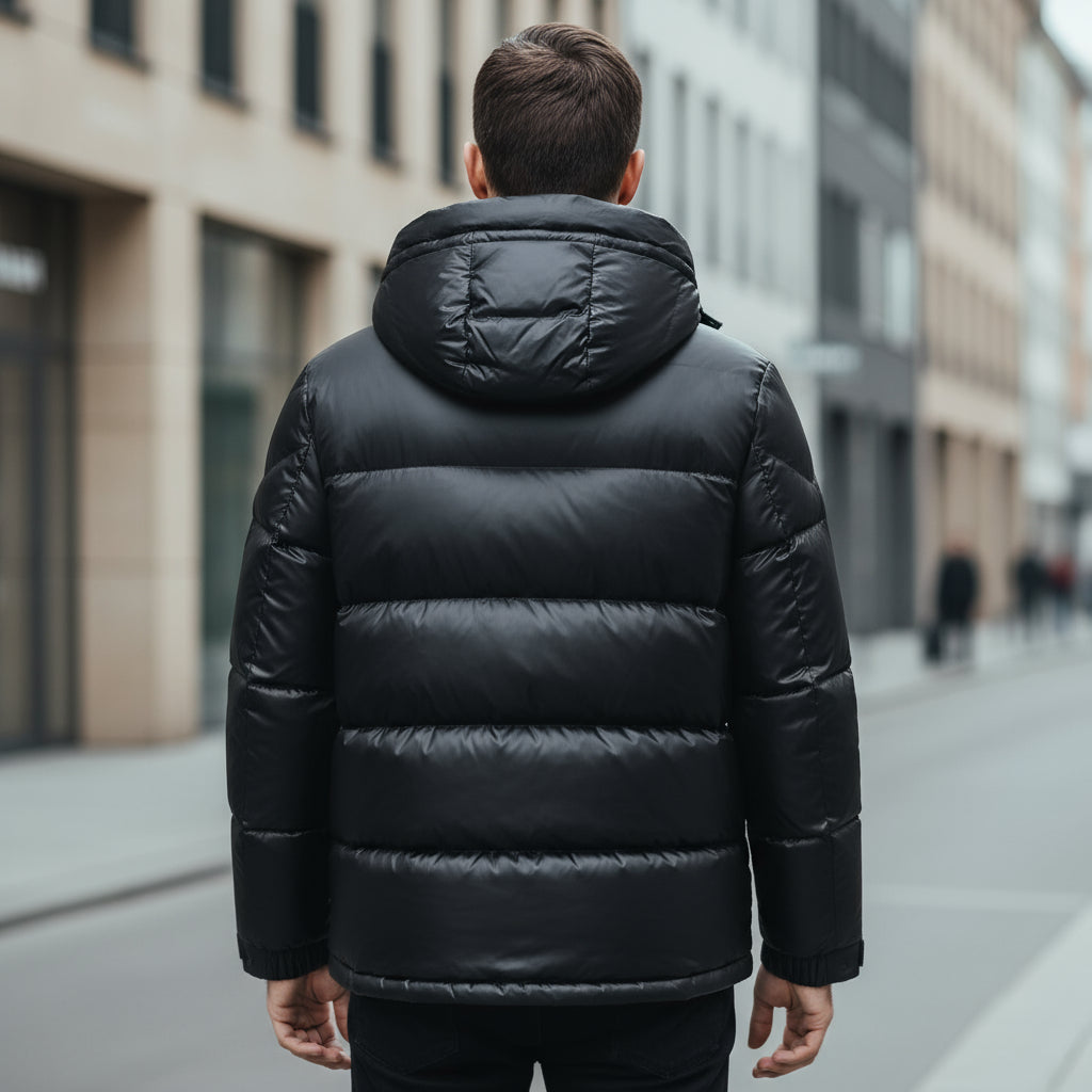 Giacca imbottita da uomo | Stile classico, con cappuccio