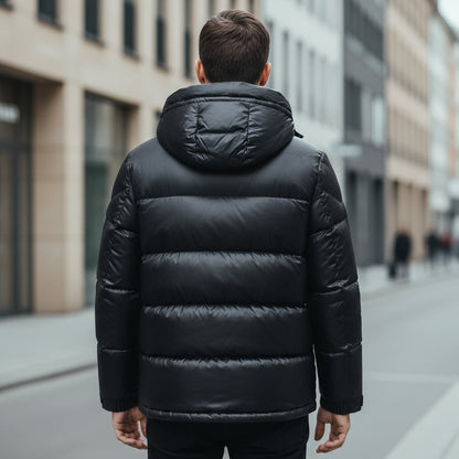 Giacca imbottita da uomo | Stile classico, con cappuccio