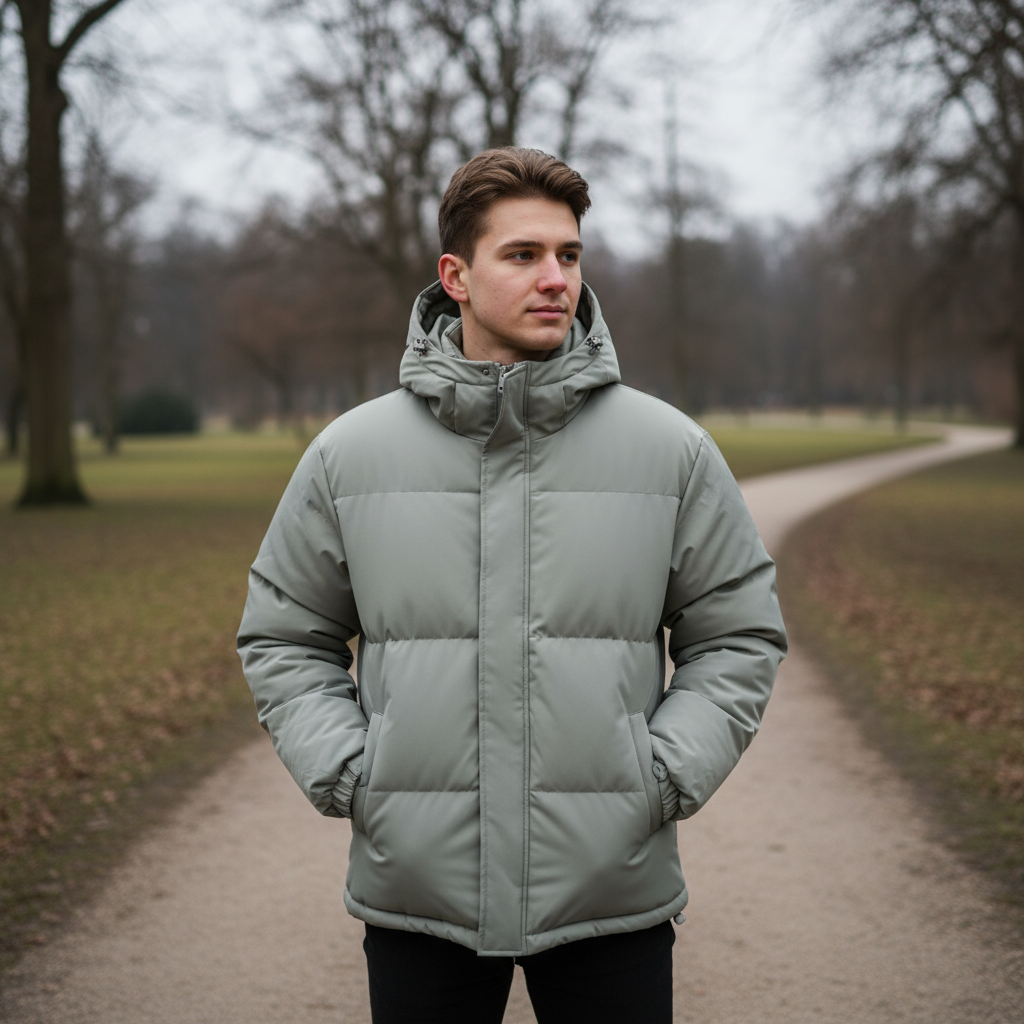 Giacca da uomo | Isolata, design a piumino