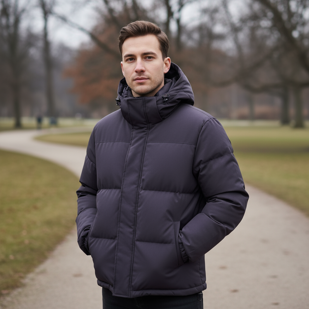 Giacca da uomo | Isolata, design a piumino