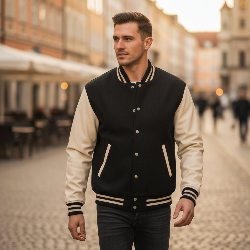 Giacca da uomo | Sportiva, Maniche a contrasto