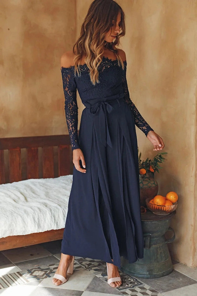 Salopette con Spalle Scoperte e Dettagli in Pizzo | Liala Stile per Occasioni Speciali TIAMUSE Salopette