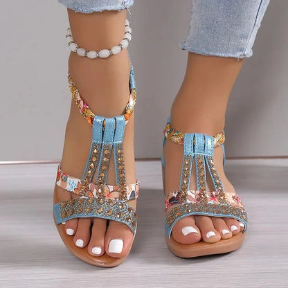 Sandali Boho Amandi da Donna – Chic Estivo con Paillettes Brillanti | Amandi TIAMUSE Sandali Donna