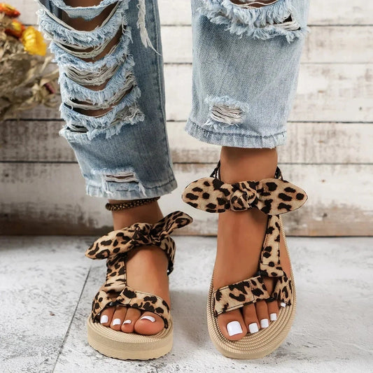 Sandali Donna con Stampa Leopardata – Eleganti e Comodi per l’Estate TIAMUSE Sandali