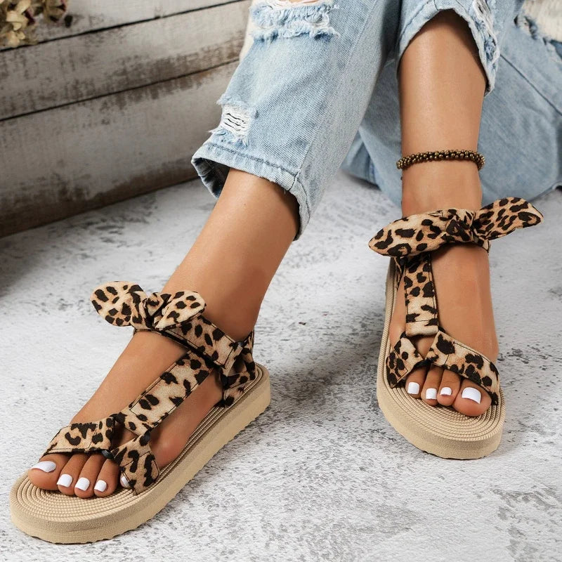 Sandali Donna con Stampa Leopardata – Eleganti e Comodi per l’Estate TIAMUSE Sandali