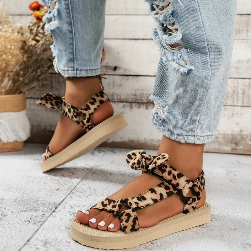 Sandali Donna con Stampa Leopardata – Eleganti e Comodi per l’Estate TIAMUSE Sandali