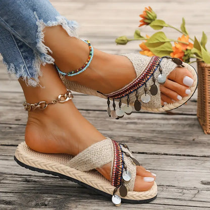 Sandali Estivi Antiscivolo da Donna – Glenda con Design Incrociato Elegante TIAMUSE Sandali