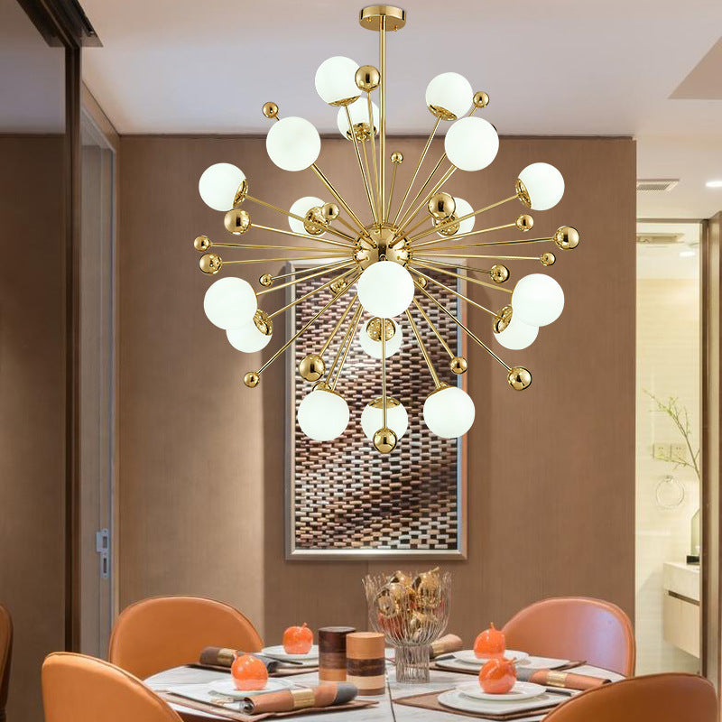 Lampadario in Ferro Stile Scandinavo con Luci LED | Pleione