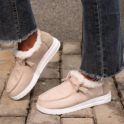 Scarpe Invernali Donna Morbide e Calde | Stivaletti con Pelliccia e Zeppa Bassa 3cm TIAMUSE Older
