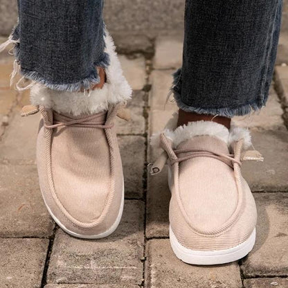 Scarpe Invernali Donna Morbide e Calde | Stivaletti con Pelliccia e Zeppa Bassa 3cm TIAMUSE Older