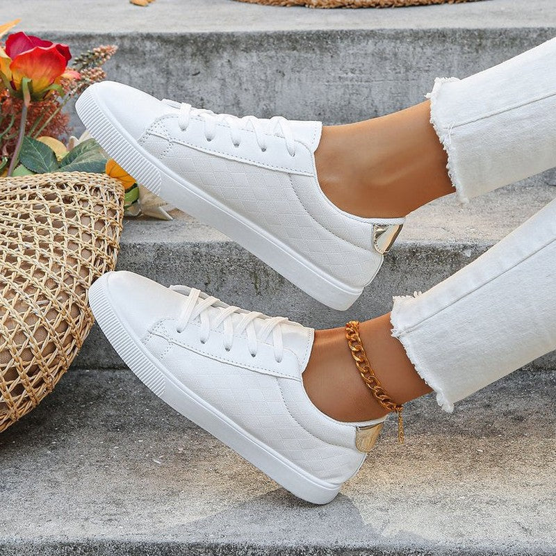 Scarpe Sportive Bianche Donna | Sneakers Comode Taglie Grandi TIAMUSE Sneakers