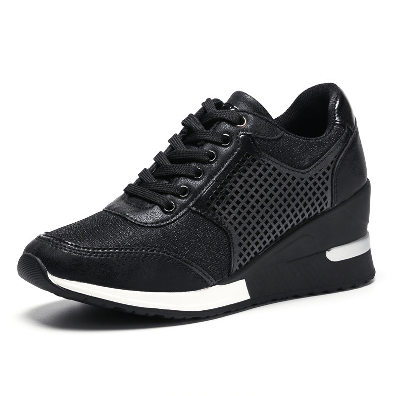 Scarpe con Lacci da Donna – Sneakers con Zeppa Interna TIAMUSE Sneakers