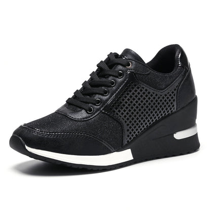 Scarpe con Lacci da Donna – Sneakers con Zeppa Interna TIAMUSE Sneakers