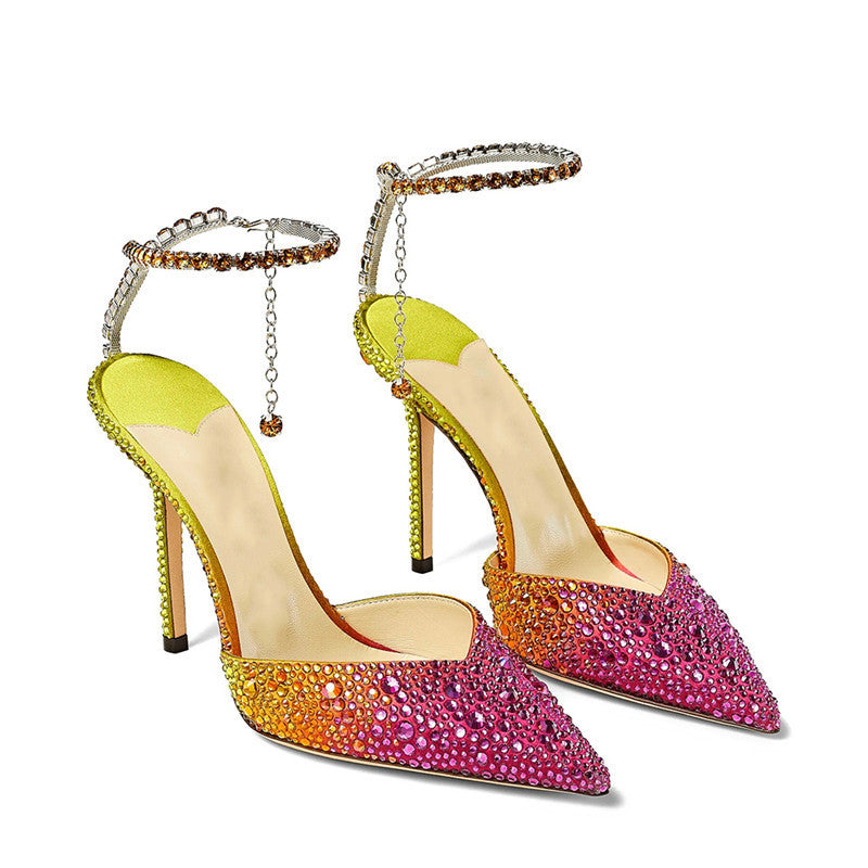 Scarpe da Festa Donna con Strass Multicolore – Tacchi a Spillo Chic TIAMUSE Scarpe