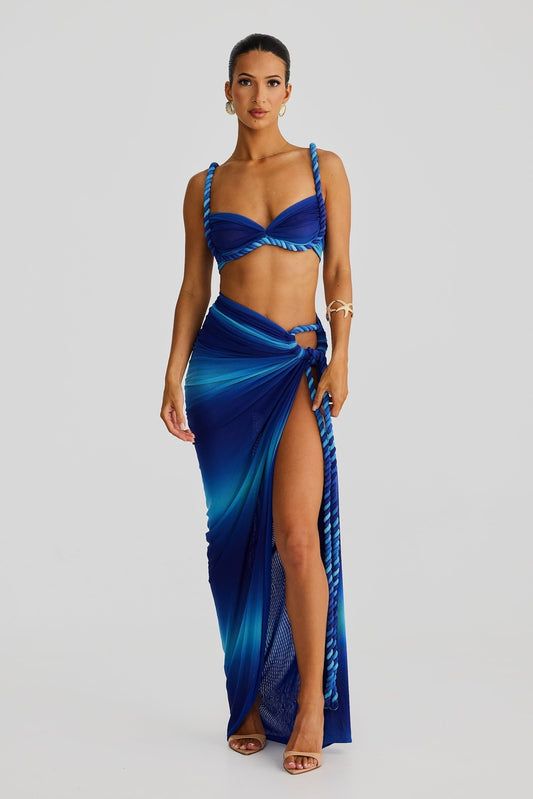 Set Due Pezzi Estivo con Lacci Regolabili | Outfit da Party Aurora Glow TIAMUSE Set Due Pezzi