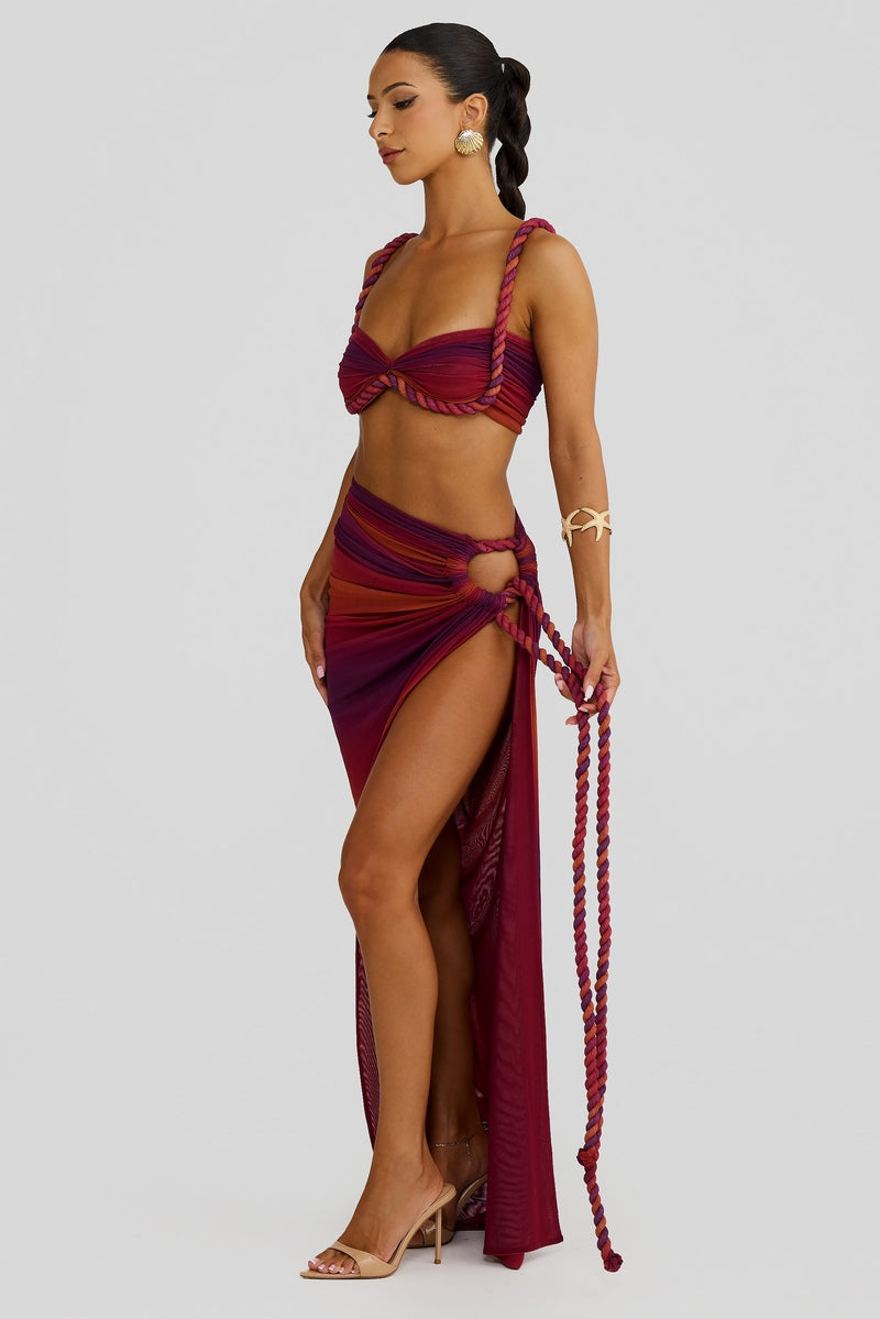 Set Due Pezzi Estivo con Lacci Regolabili | Outfit da Party Aurora Glow TIAMUSE Set Due Pezzi