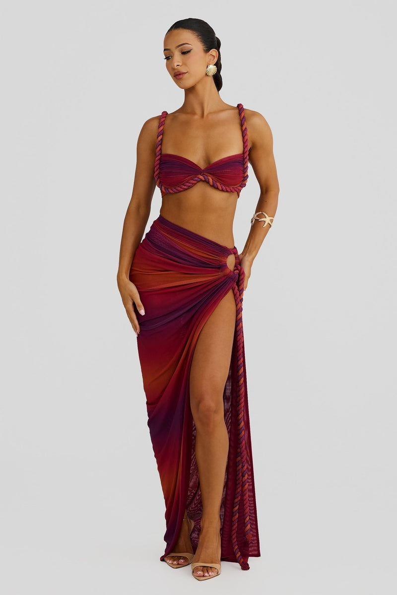 Set Due Pezzi Estivo con Lacci Regolabili | Outfit da Party Aurora Glow TIAMUSE Set Due Pezzi