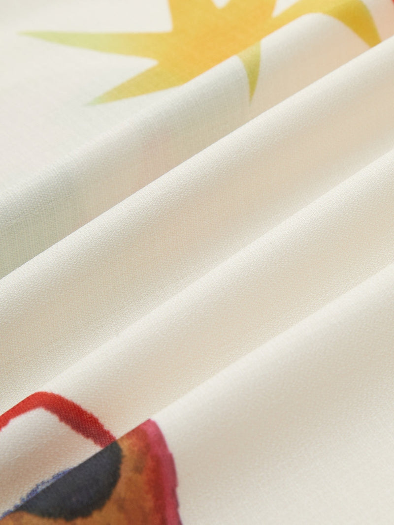Set Top Halter Senza Schiena e Pantaloni a Gamba Larga con Stampa Colorata | Giulia TIAMUSE Pant Sets