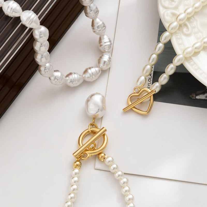 Set di 3 Collane di Perle Kassie | Gioielli Eleganti a Strati per il Giorno e la Sera TIAMUSE Jewelry