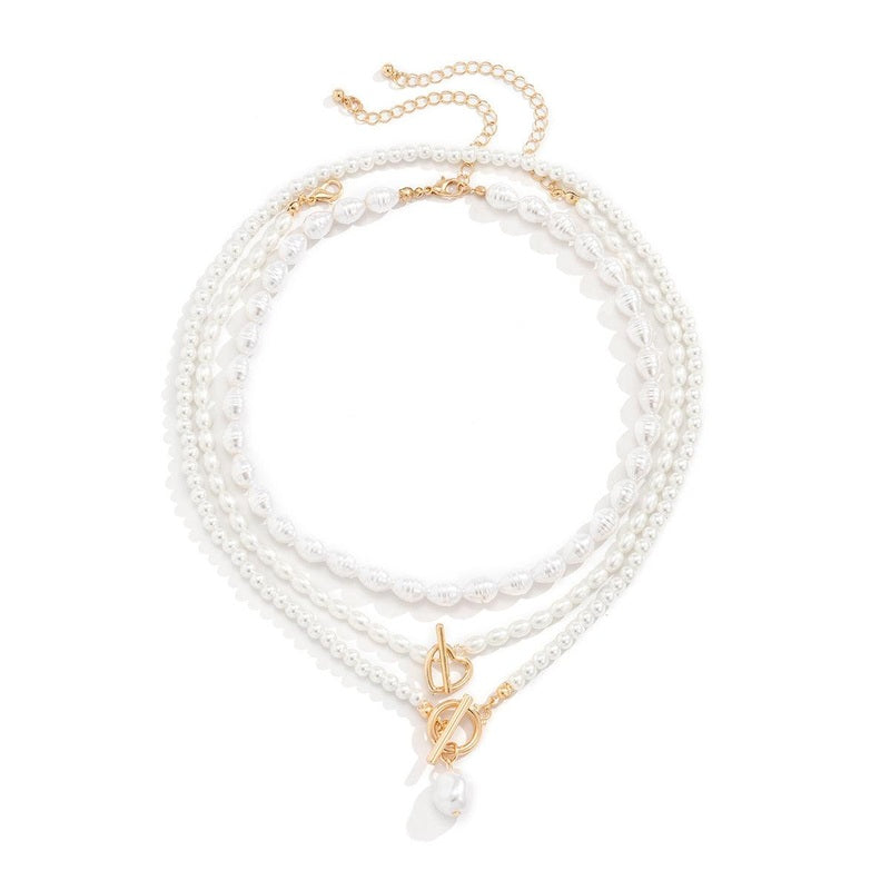Set di 3 Collane di Perle Kassie | Gioielli Eleganti a Strati per il Giorno e la Sera TIAMUSE Jewelry