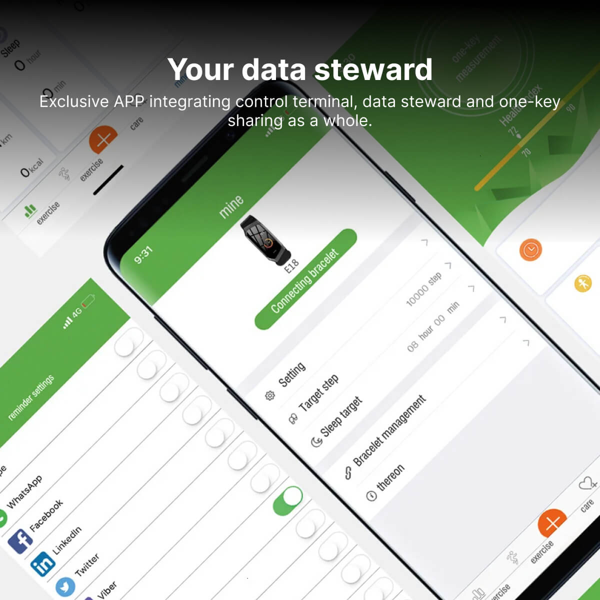 Smartwatch per la pressione sanguigna con monitoraggio fitness e del sonno | FitPulse TIAMUSE Gadgets