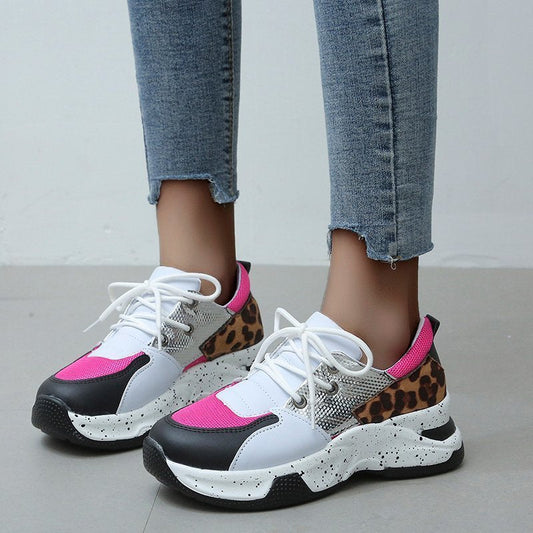 Sneakers Leopardate alla Moda per Donna | Scarpe Sportive Leggere per Uso Quotidiano TIAMUSE Sneakers