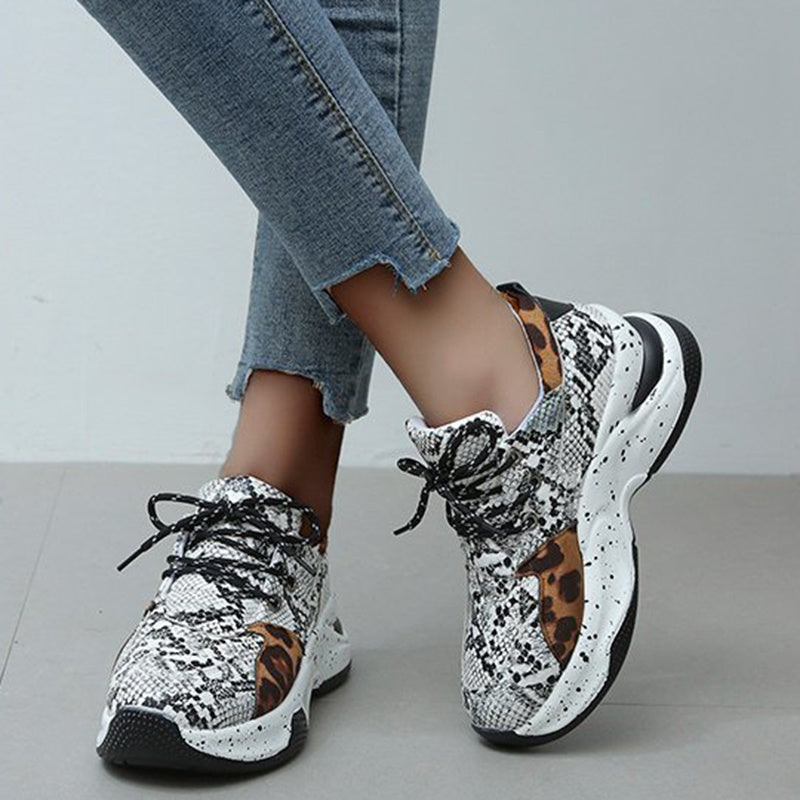 Sneakers Leopardate alla Moda per Donna | Scarpe Sportive Leggere per Uso Quotidiano TIAMUSE Sneakers