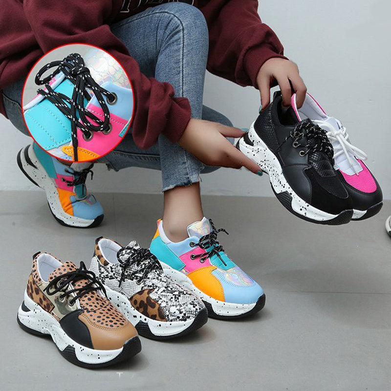 Sneakers Leopardate alla Moda per Donna | Scarpe Sportive Leggere per Uso Quotidiano TIAMUSE Sneakers