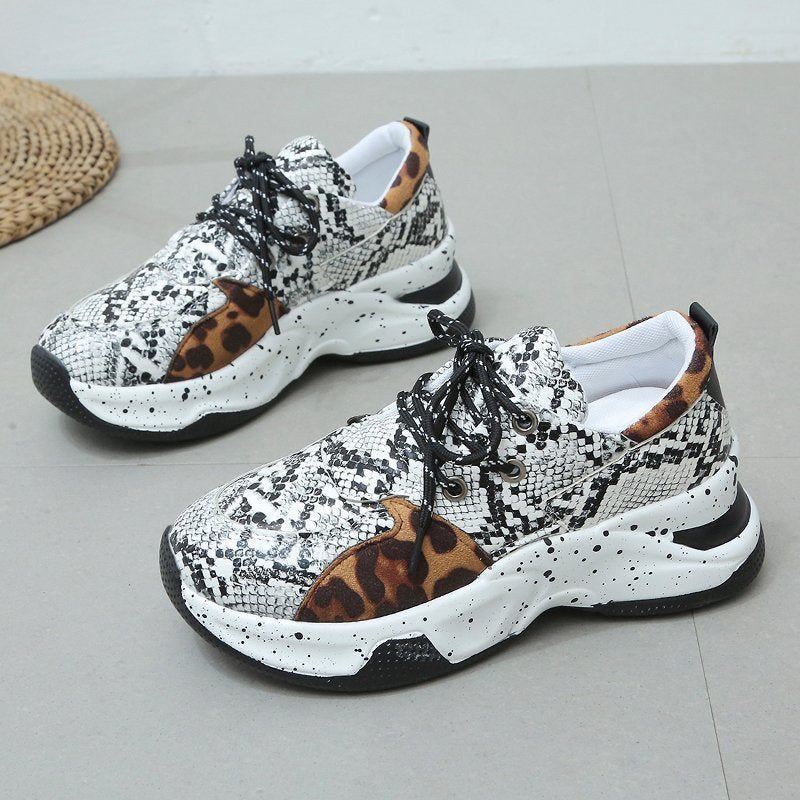 Sneakers Leopardate alla Moda per Donna | Scarpe Sportive Leggere per Uso Quotidiano TIAMUSE Sneakers