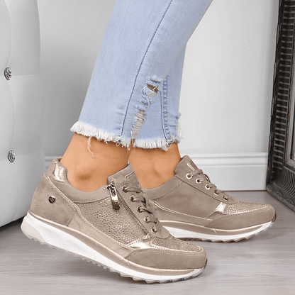 Sneakers Donna con Zip e Suola Ammortizzata – Comfort Traspirante per Tutte le Stagioni TIAMUSE Sneakers Donna