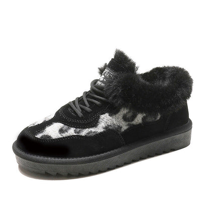 Sneakers Invernali Donna con Stampa Leopardata | Scarpe Calde con Pelliccia e Suola Bassa TIAMUSE Older