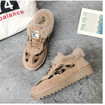Sneakers Invernali Donna con Stampa Leopardata | Scarpe Calde con Pelliccia e Suola Bassa TIAMUSE Older
