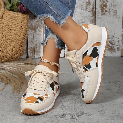 Sneakers da Donna in Stampa Leopardata, Piatte e Antiscivolo | Diala TIAMUSE Sneakers