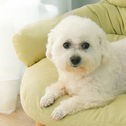 Letto per Animali Elegante Quattro Stagioni con Base in Legno | Sanis