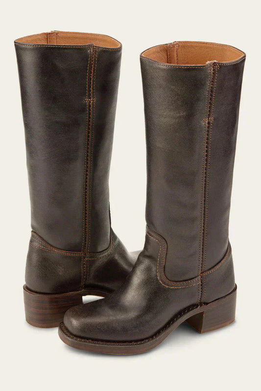 Stivale Classico da Donna in Pelle con Tacco a Blocco | Joseli TIAMUSE Boots