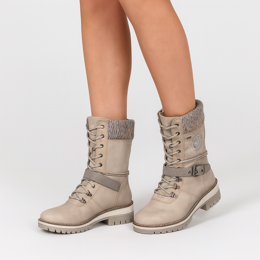 Stivali Invernali da Donna con Fodera Calda e Dettagli in Maglia | Comfort e Stile per l’Autunno-Inverno TIAMUSE Boots